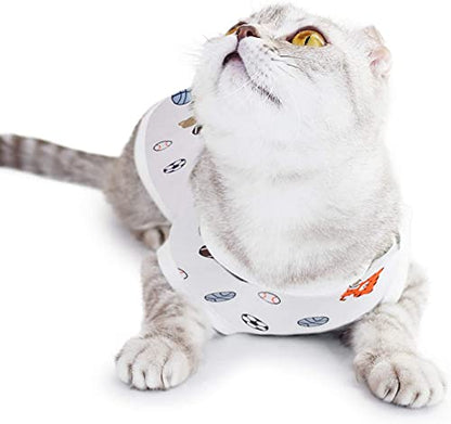 KASTWAVE Pcs Cat Recovery Suit Cat Surgery Recovery Suit Kittens Physiological Clothes Cotton Breathable Cat Clothes for Abdominal Wounds or Skin Diseases - M