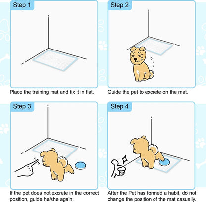 Mumoo Bear 100 PACK Puppy Training Pads for Dog Pet Pee Absorbent Toilet Pee Wee Mat Anti Slip Leakproof (100 PACK-45 * 33CM)