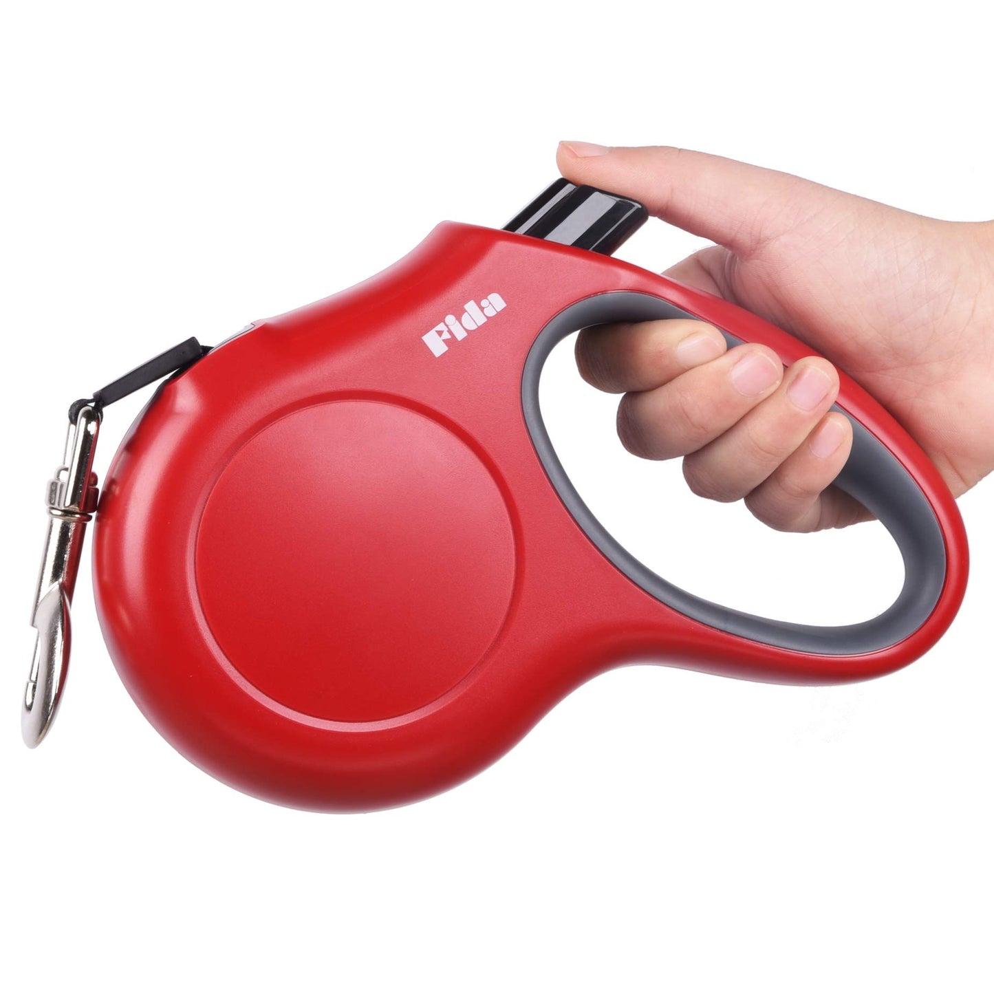 Fida Retractable Dog Leash for Large up to 50kg, JFA Series, 16ft Tape Red