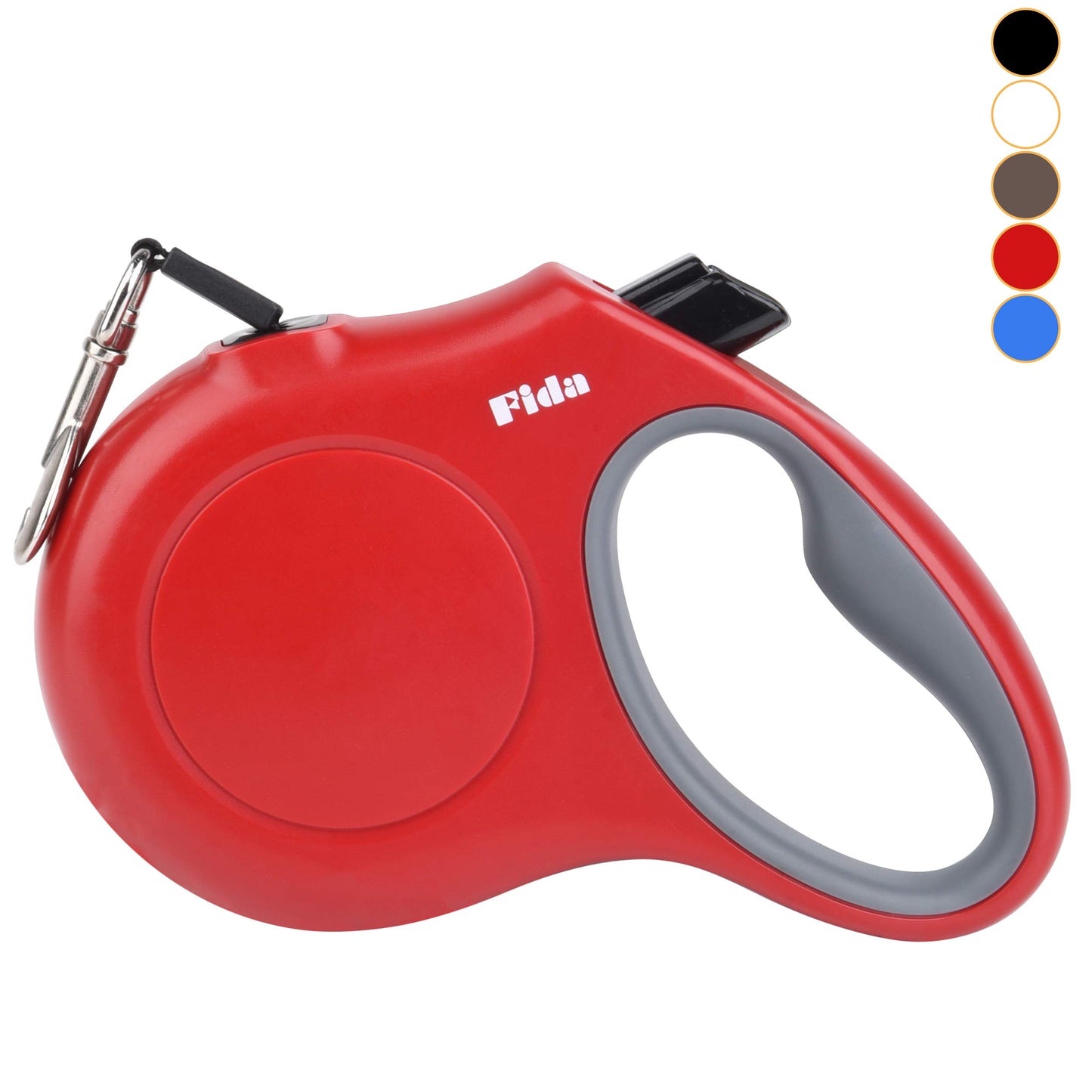 Fida Retractable Dog Leash for Large up to 50kg, JFA Series, 16ft Tape Red